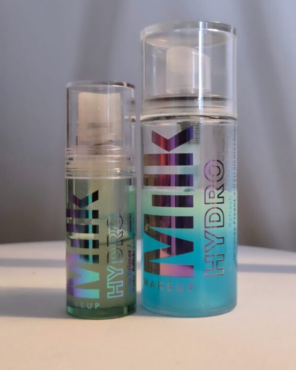 Milk Makeup Hydro Grip Dewy Long-Lasting Setting Spray – With Hyaluronic Acid & Niacinamide | 50ml / 10ml