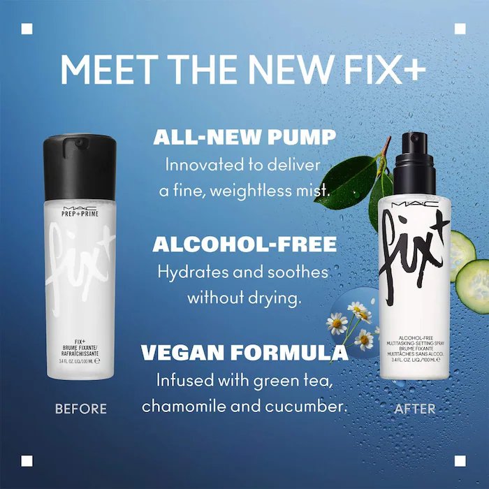 MAC Cosmetics 
Fix+ Alcohol-Free Hydrating, Fixing and Multitasking Setting Spray 3.5Oz - Image 3