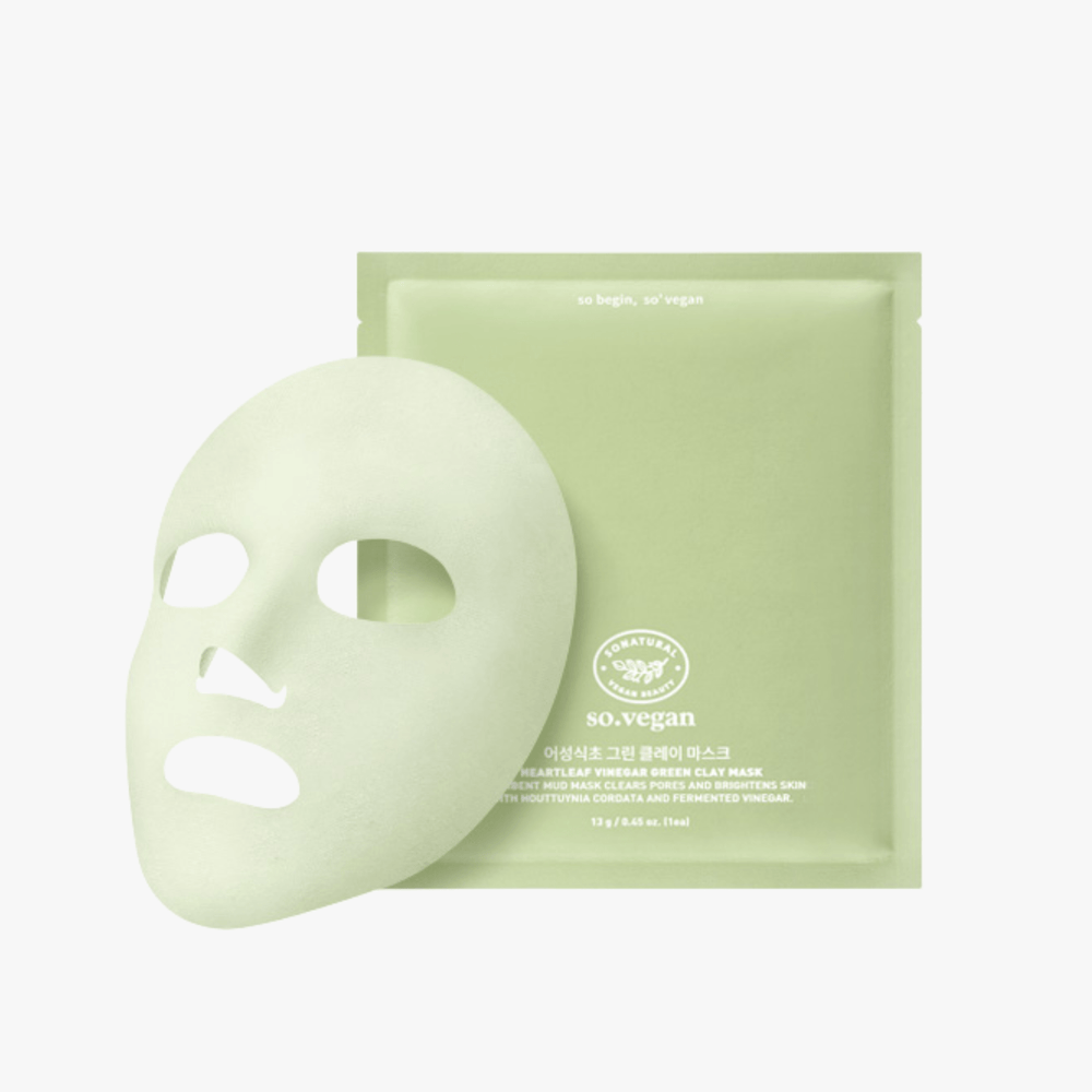 So Natural Heartleaf Vinegar Green Clay Mask 1pc