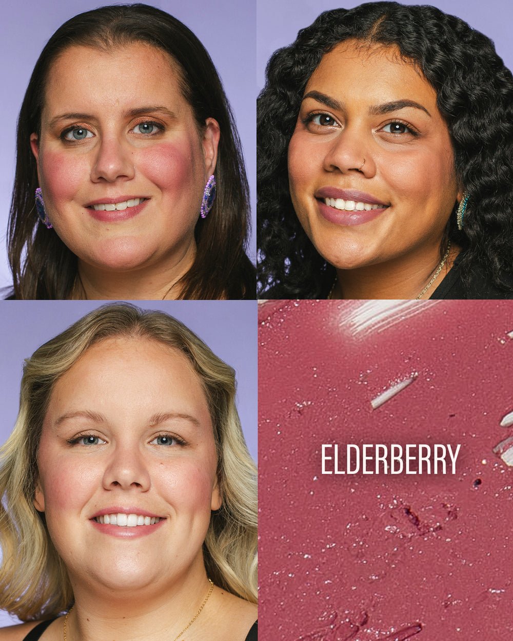 Cheekbone Beauty - Courage Cream Lip and Cheek (Shade: Elderberry) - Image 2